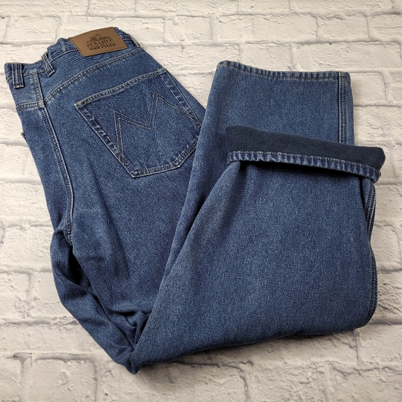 Old Mill Navy Fleece Lined Jeans 